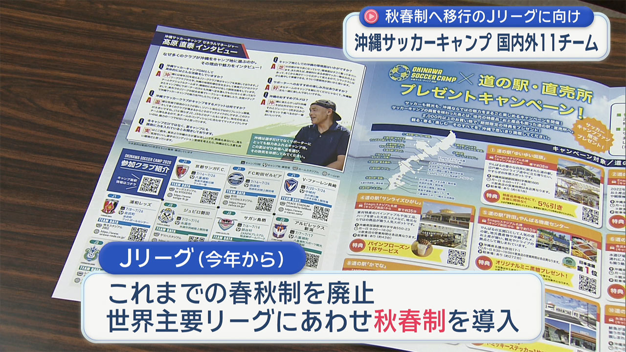 8月のJリーグ開幕を前に7月から沖縄サッカーキャンプ始まる