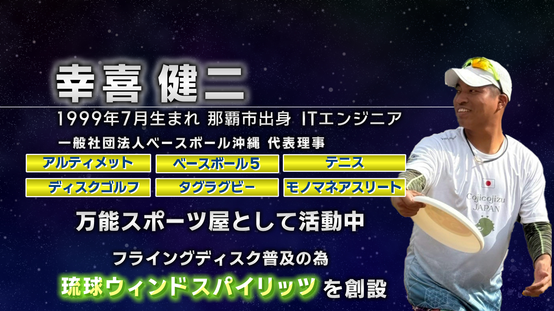 アスリートフォーカス第56回 幸喜健二さん