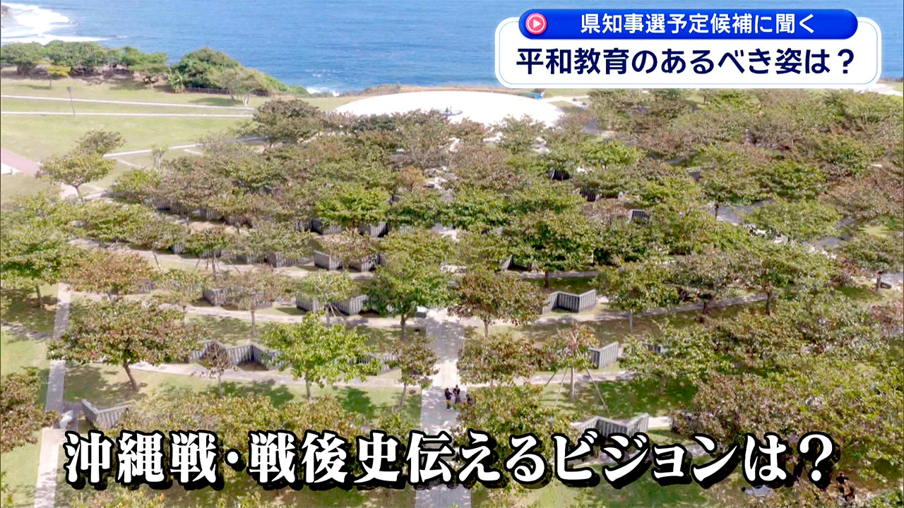 知事選 各立候補予定者に単独インタビュー/平和教育、貧困問題解決…ビジョンは?