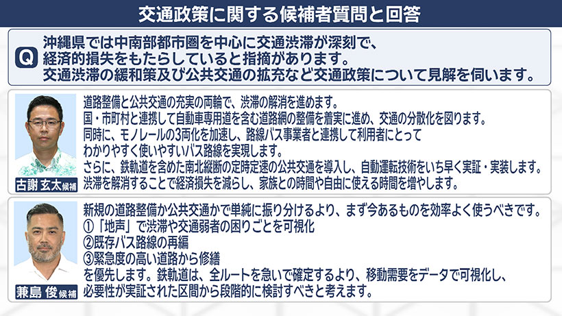 【各候補者回答も紹介】争点を歩く(4) 慢性的な渋滞と公共交通
