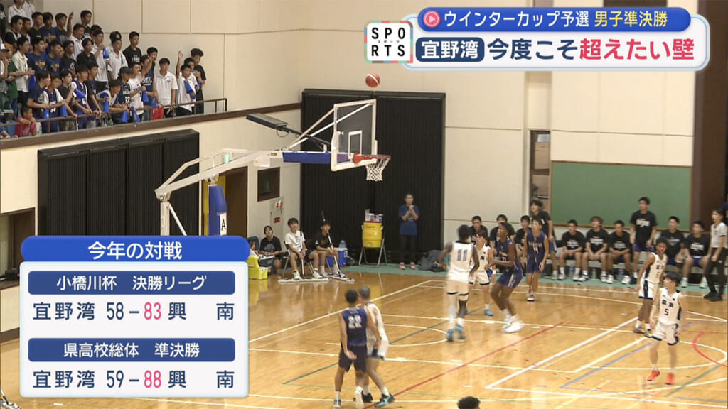 高校バスケウインターカップ県予選 準決勝