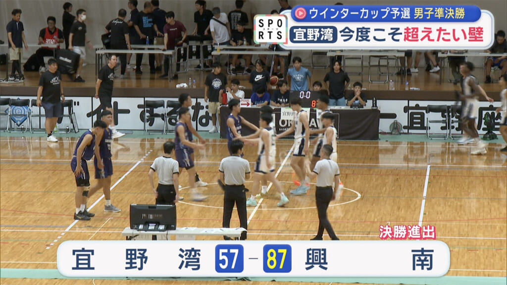 高校バスケウインターカップ県予選 準決勝