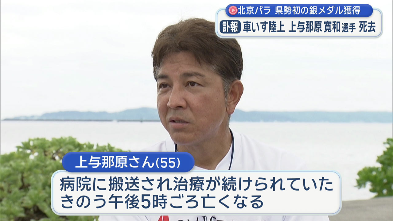 パラリンピック銀メダリストの上与那原寛和さんが死去