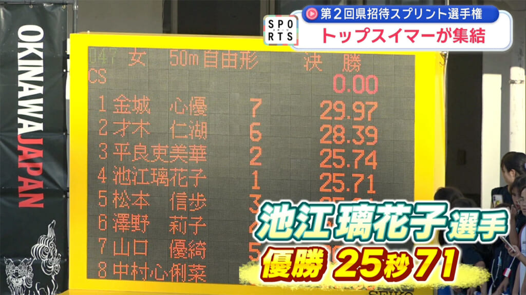 競泳選手が日本のトップスイマーに挑む