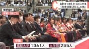 琉球大学・大学院卒業式　１６１６人の門出