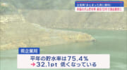 沖縄本島のダム貯水率が過去最低に