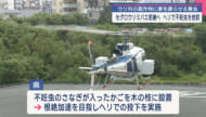 根絶目指す　セグロウリミバエの不妊虫をヘリで散布
