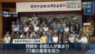 77歳トゥシビー祝いを同期で祝う