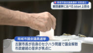 南城市議選投票進む　市政継続の是非焦点
