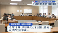 米軍パラシュート降下訓練／県議会・軍特委で意見書案など全会一致で可決