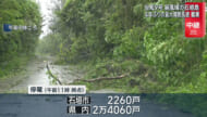 中継　台風９号の暴風域に入っている石垣島の様子