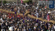 与那原大綱曳　今年も熱気に包まれる