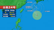 台風24号の動き