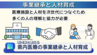 県内医療を考える　事業継承と人材育成／ビジネスキャッチー
