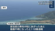 石垣島の大崎沖で水難事故　66歳男性が死亡
