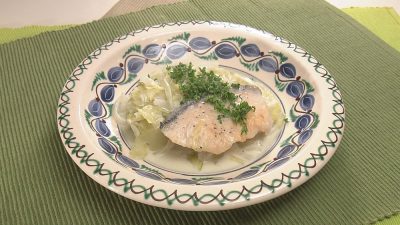フランスの家庭料理！鮭のフリカッセ