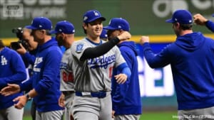 MLBナ・リーグ優勝決定シリーズ第1戦　ドジャースが接戦で勝利