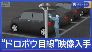 “ドロボウ目線”犯行の瞬間…盗まれた防カメの映像一部始終