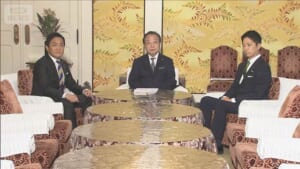 【速報】野党3党首　基本政策折り合わず　立憲・維新・国民　協議継続へ