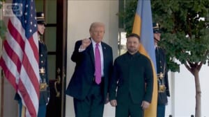 ロシアの停戦条件受け入れ促す　トランプ氏とゼレンスキー氏との会談で　英報道