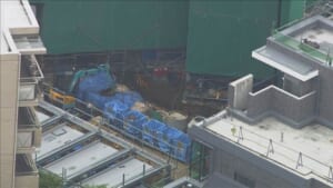 下敷きの男性作業員が死亡　横浜市の建設工事現場パレット落下事故