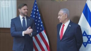「非常に困難な課題」米副大統領　ガザ和平合意を維持のためネタニヤフ首相と会談