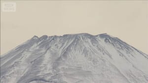 富士山で雪化粧　けさは今季一番の寒さ