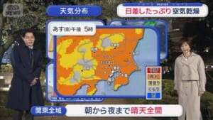 【関東の天気】雲少晴天「洗濯物はあす一掃」4つの要素で…秋晴れ確定