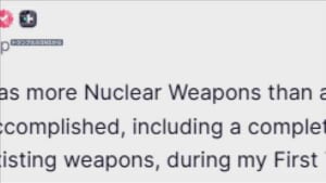 米中会談直前にトランプ大統領　核実験の開始を指示