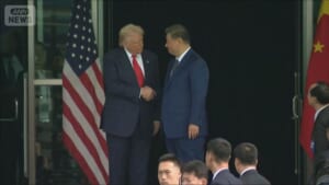 米中首脳会談 さきほど終了　関税とレアアース巡り交渉か