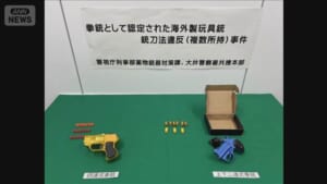 実弾発射可能な“おもちゃの拳銃”所持か　無職の男を逮捕　警視庁