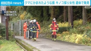 クマにかまれたような痕 キノコ採り女性 遺体で発見　秋田でクマ被害相次ぐ