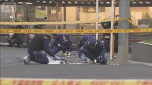 千葉・松戸市で男性殺害　1人のところ襲われる　防犯カメラに犯行の様子