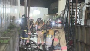 江東区アパートで火事　男性1人死亡　火元の部屋に住む男性と連絡取れず