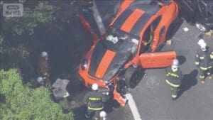 ポルシェ 時速200km超で追突 2人死亡　初公判で起訴内容を一部否認