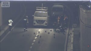 深夜のトンネルに男性遺体 ひき逃げ事件として捜査　茨城・守谷市