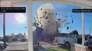 米 住宅街で突然爆発 6人けが　ガス管破損によるガス漏れが原因か