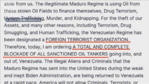 トランプ大統領　石油タンカーのベネズエラ入港阻止