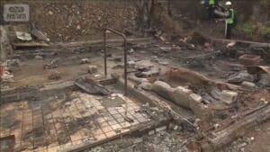 大分 大規模火災　火元の場所を報道陣に初公開