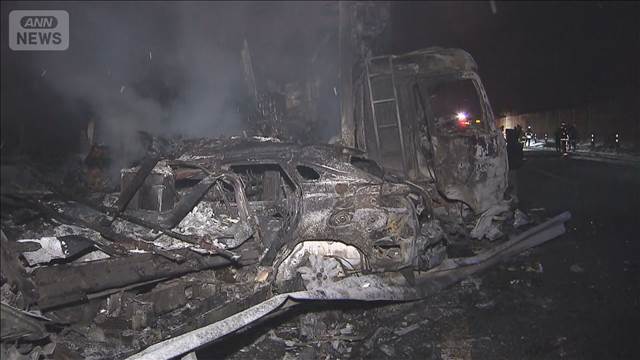 関越道多重事故 28人死傷　トラック移動後に“スリップ”