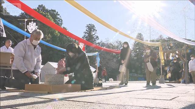 米を奉納すると年越しそば「そば献穀祭」　宇都宮市の栃木県護国神社