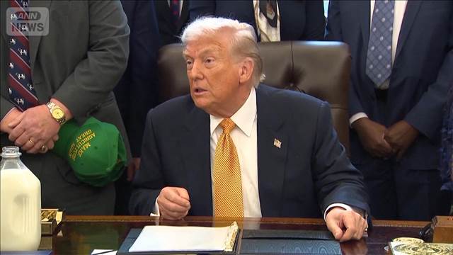 ノーベル平和賞のメダル贈る　マチャド氏がトランプ大統領に