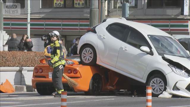 酒気帯び運転で追突か　5台絡む事故　宇都宮市