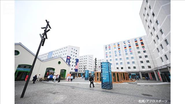 【ミラノ五輪】最大の選手村公開　平和を願う「休戦の壁」設置