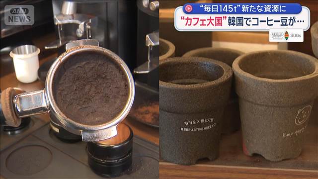 【SDGs】“カフェ大国”韓国で新たな取り組み　コーヒー豆“毎日145t”が資源に