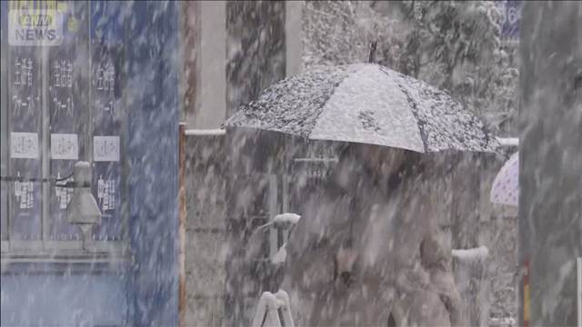 関東から東北　3月としては異例の大雪　スリップ事故などに注意