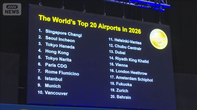 世界空港ランキングに中東情勢影響　去年2位ドーハの空港エントリーせず　羽田は3位