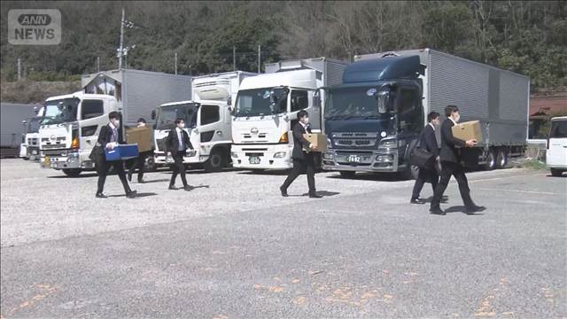 新名神6人死亡事故　トラック運転手の関係先を家宅捜索　勤務先の社長「申し訳ない」