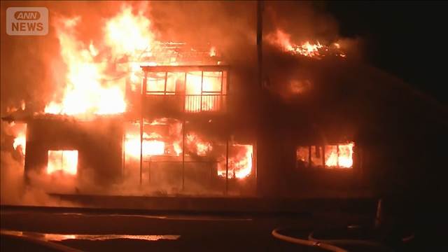 「製材所から火が…」深夜に騒然 隣接する住宅など10棟焼く　福井・あわら市
