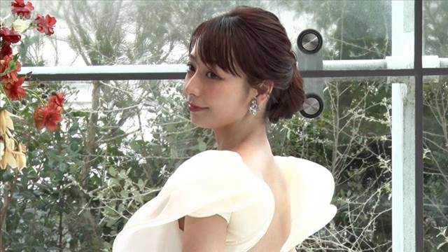 ウエディングドレス姿の宇垣美里、理想のパートナー像を告白【芸能動画】